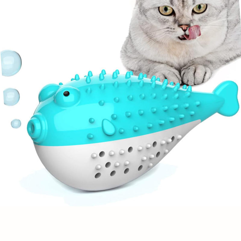 Silicone Cat Chew and Teaser Toy with Catnip