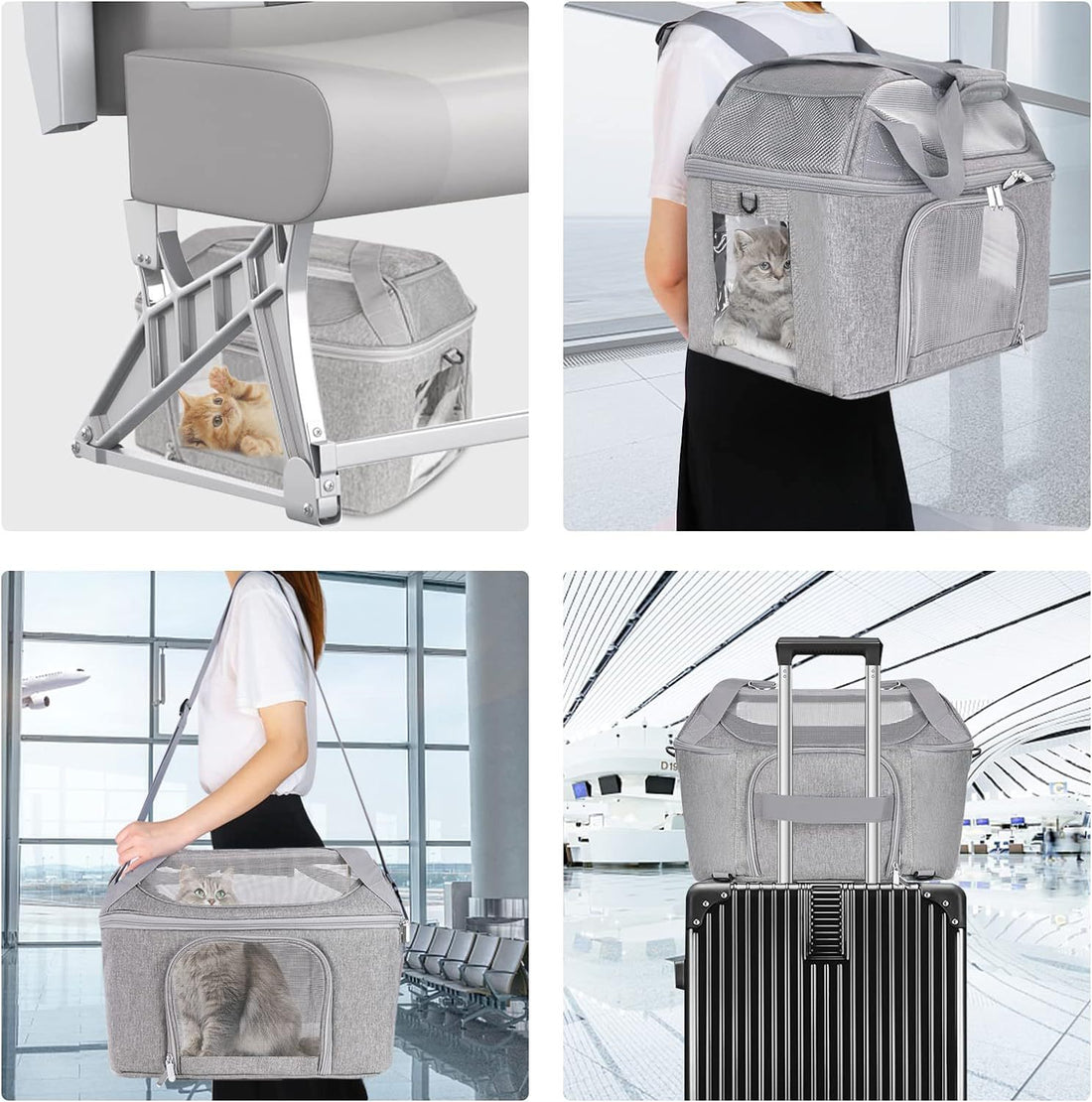 Breathable Pet Carrier Backpack for Small Dogs and Cats