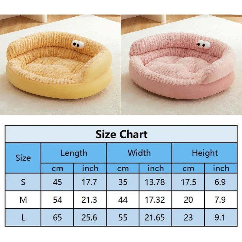 Modern Plush Washable Pet Sleeping Bed