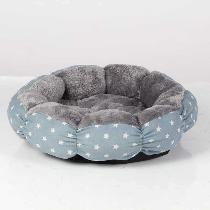 Calming Fluffy Donut Pet Bed for Cats and Dogs