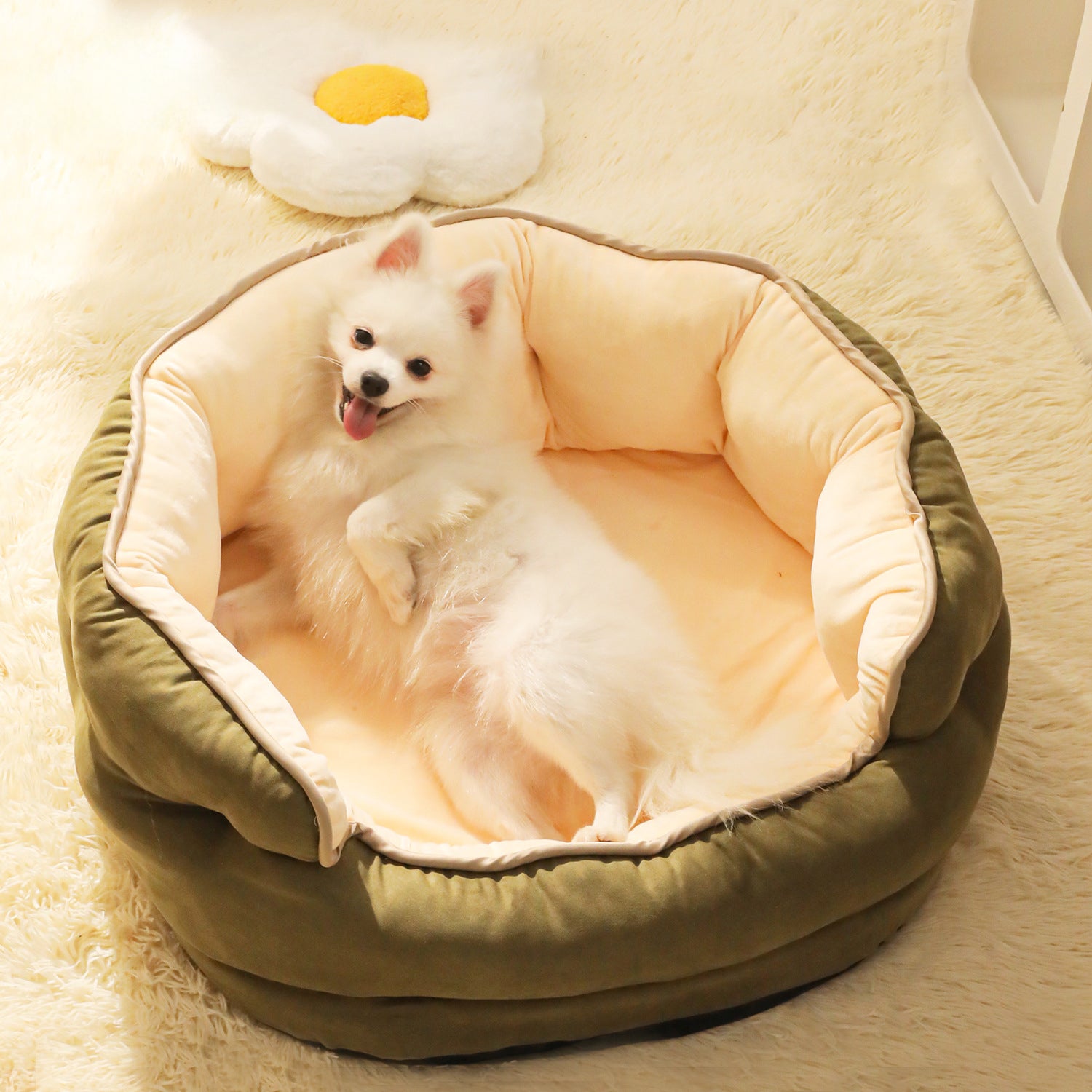 Plush Washable Pet Sofa Bed for Small Dogs and Cats