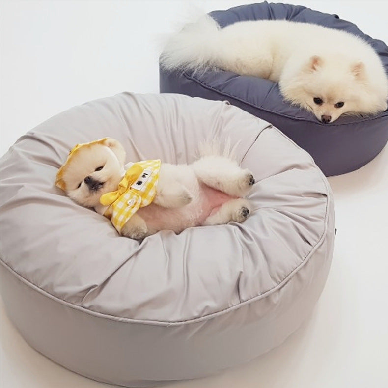 Large Waterproof Removable Washable Round Pet Bed