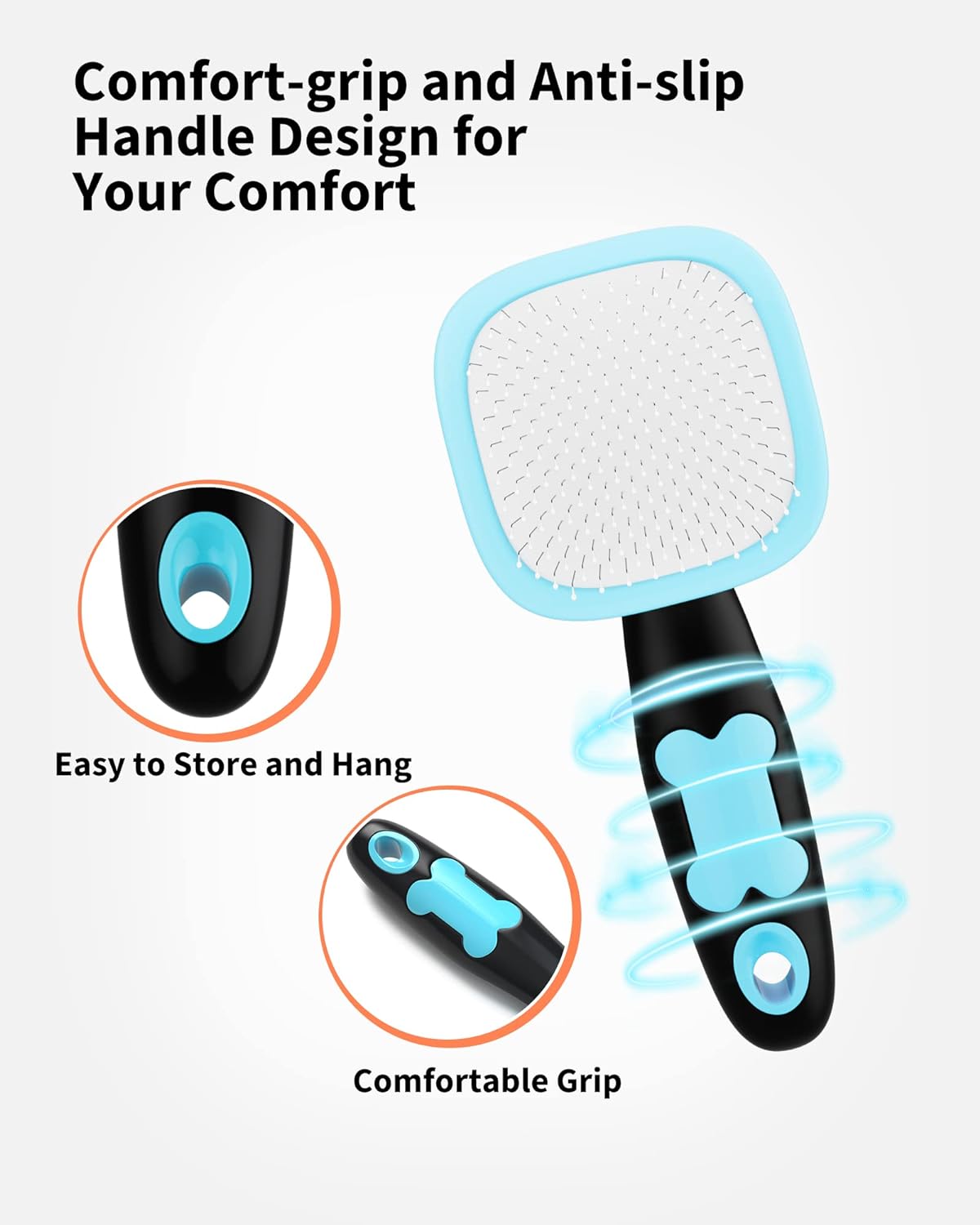 Pet Grooming Brush for Dogs and Cats