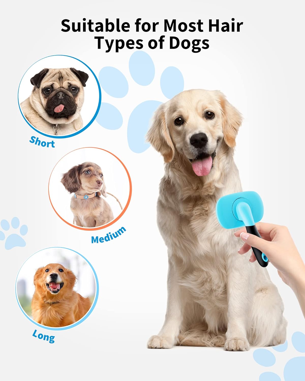 Pet Grooming Brush for Dogs and Cats