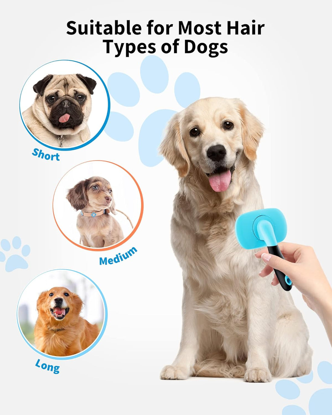 Pet Grooming Brush for Dogs and Cats