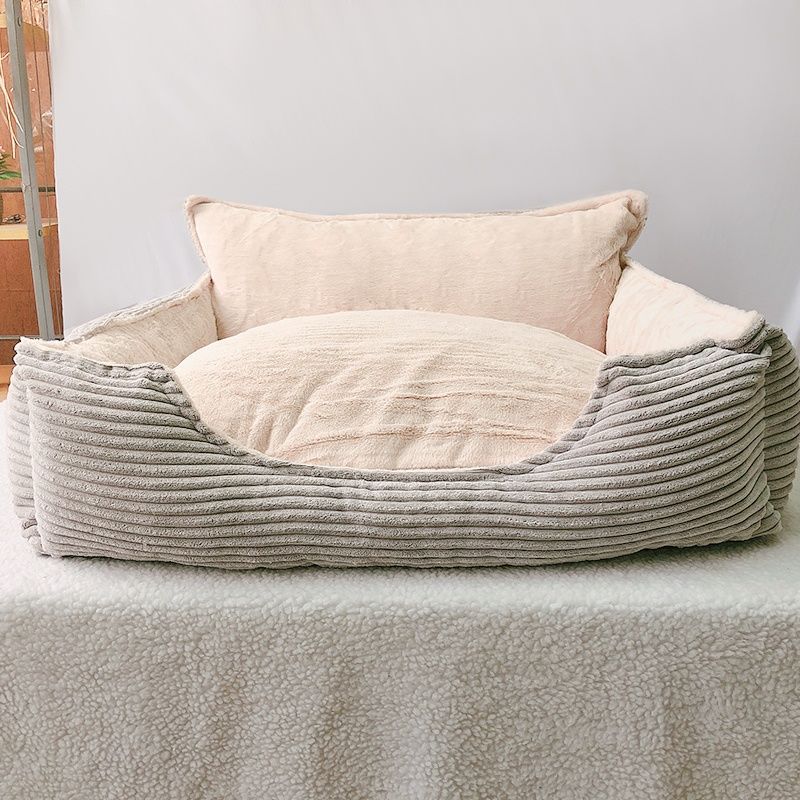 Removable Washable Plush Dog Bed