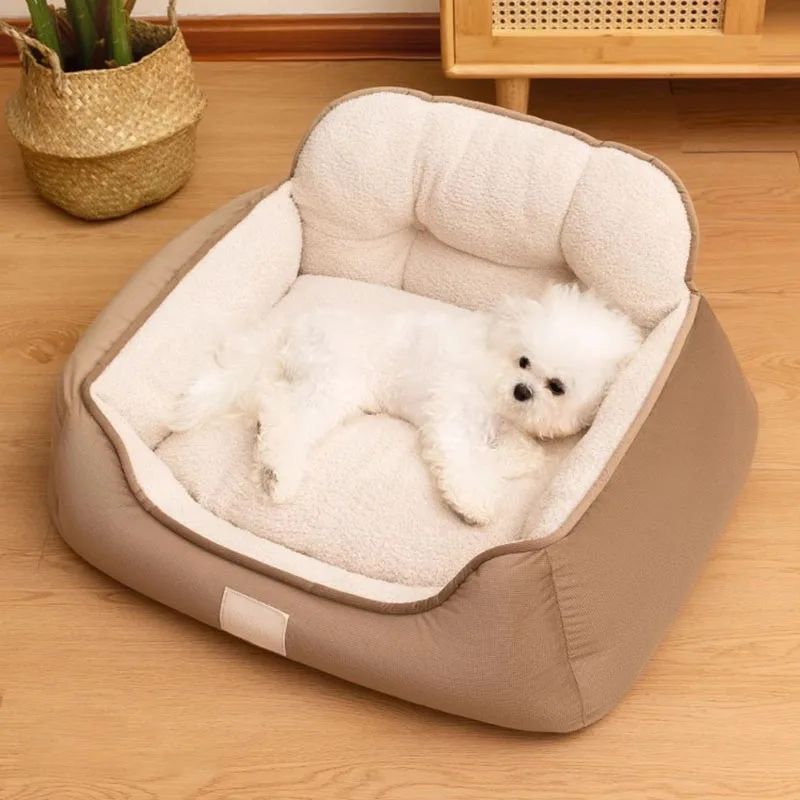 Cozy Plush Washable Pet Sofa Bed