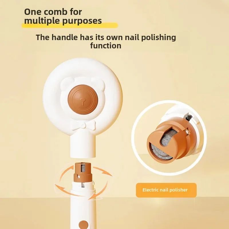 Rechargeable 2-in-1 Pet Nail Trimmer and Brush