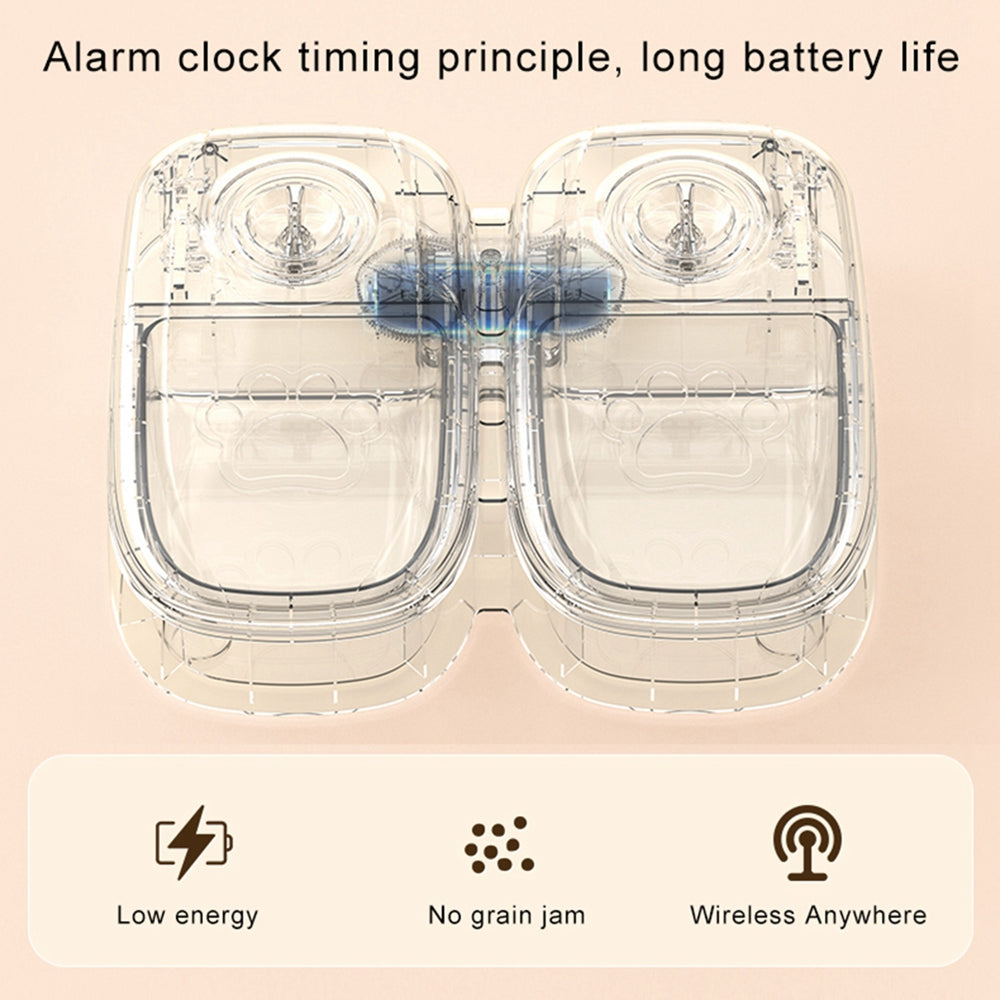 Automatic Smart Pet Feeder with Stainless Steel Bowl